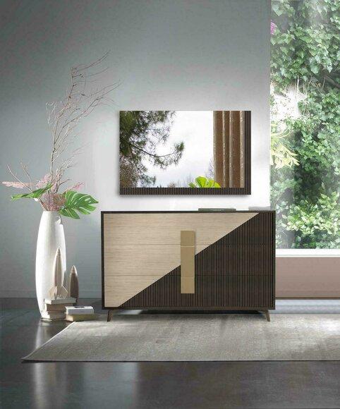Design Kommode Kommoden Holz Anrichte Moderne Sideboard Hoch Schrank
