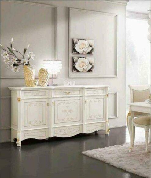 XXL Buffet Kommode Kommoden Schrank Barock Rokoko Anrichte Konsole Italien Möbel