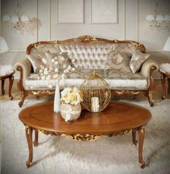 Couch Klassische Couchtisch Beistelltisch Sofa Wohnzimmer Tisch Möbel Holz Neu