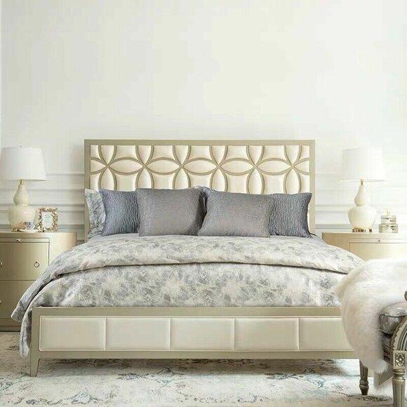 Bett Polster Design Luxus Doppel Hotel Betten Beige Luxus Hotel Neu