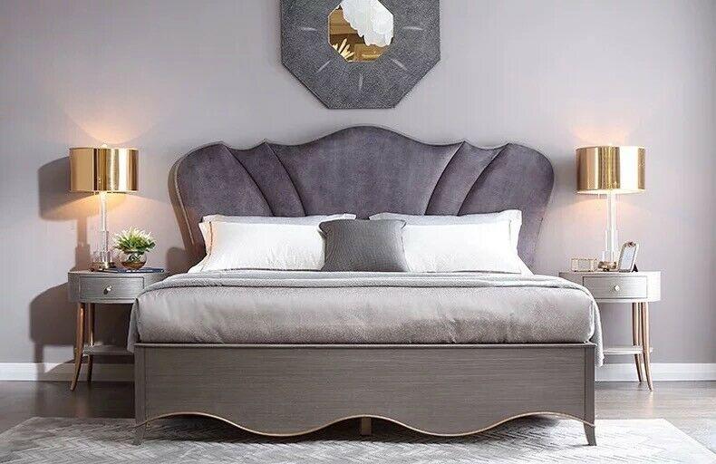 Bett 2x Nachttisch 3tlg. Schlafzimmer Set Betten neu Luxus Klassische