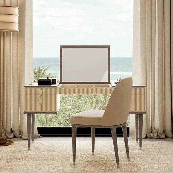 Schminktisch mit Spiegel Luxus Konsole Kommode Schlafzimmer Neu Schminktisch