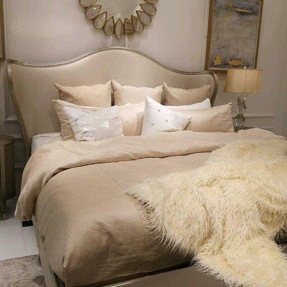 Designer Polsterbett Bett Betten Textilbett Doppelbett Ehebett Designerbett