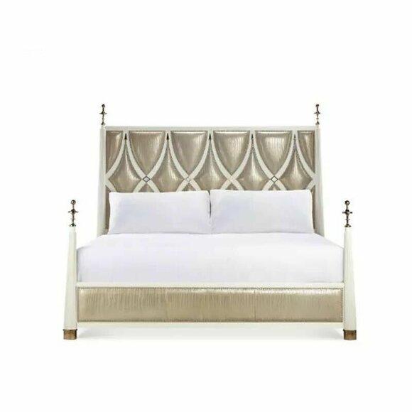 Bett Polster Design Luxus Doppel Hotel Betten Schlaf Zimmer Textil Neu