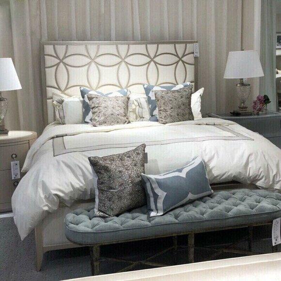 Bett Klassisch Polsterbett Luxus Doppel Schlafzimmer Holz Textil Betten 180x200