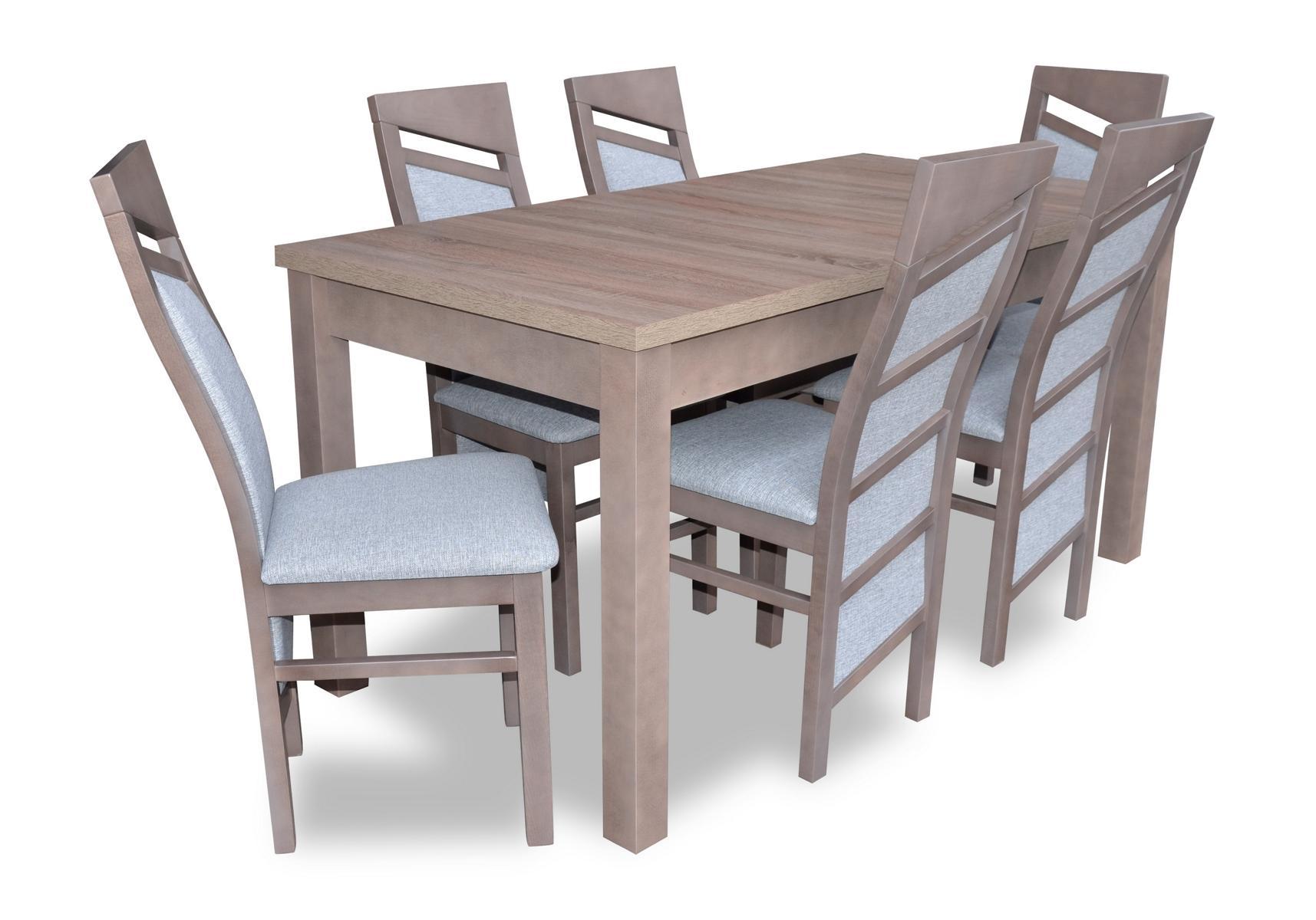 Set Esstisch 6x Stühle Lehn Stuhl Garnitur Tische Esszimmer Gruppe 7tlg. Holz