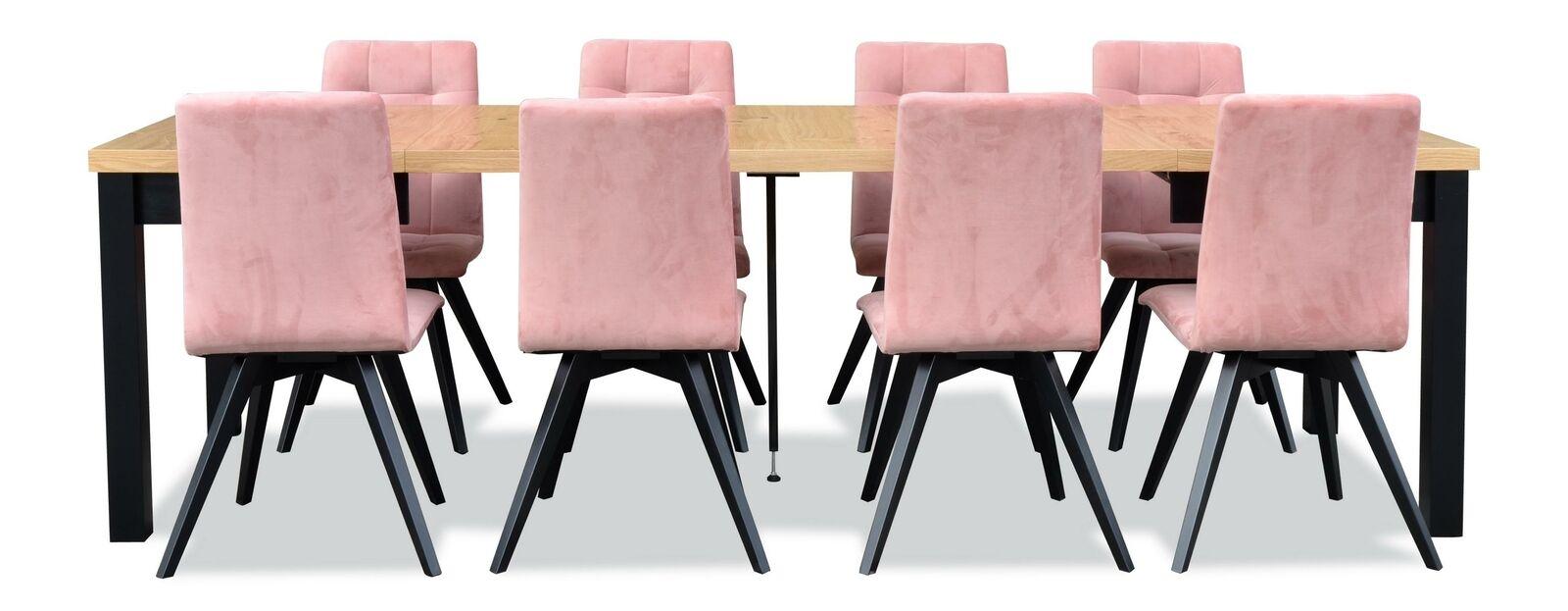 Modern Esszimmer Möbel Esstisch + 6 Stühle Komplett Garnitur 7tlg. Set Gruppe