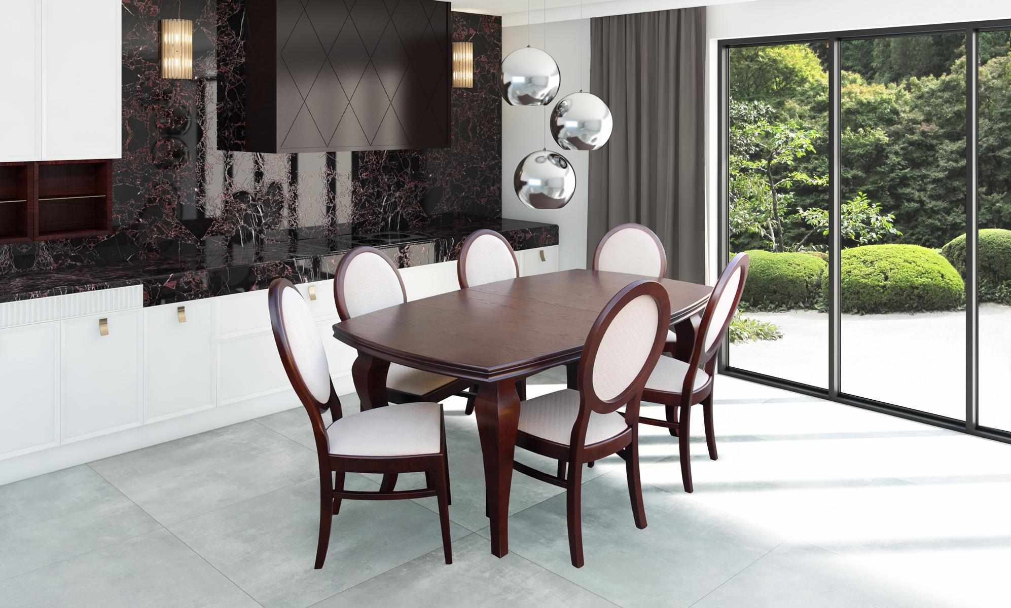 Komplett Set Esstisch 6 Stühle Esszimmer Set Ess Gruppe Holz Tisch Tische 7tlg