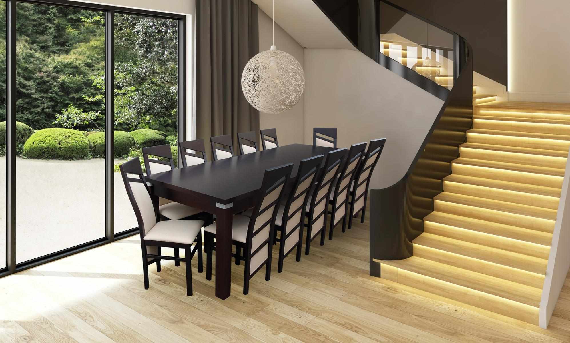 Komplett Set Esstisch Stuhl 12x Stühle Esszimmer Ess Gruppe Holz Tische 13tlg