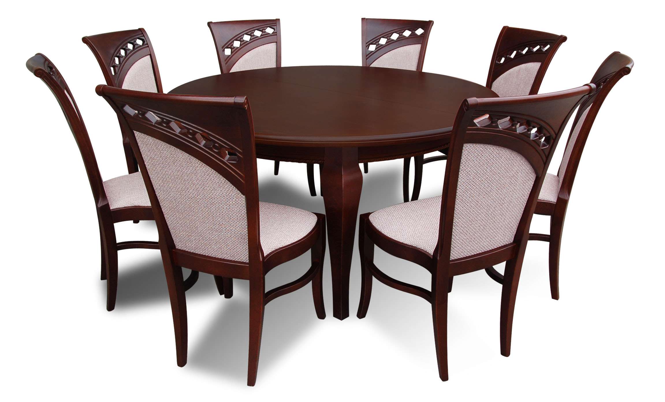 Moderne Esstisch Tisch Holz Esszimmer Garnitur 8x Stuhl Set Stühle 9 tlg. Set