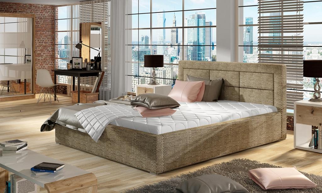 Designer Bett Schlafzimmer Betten Textil Hotel Luxus Polster Robustes