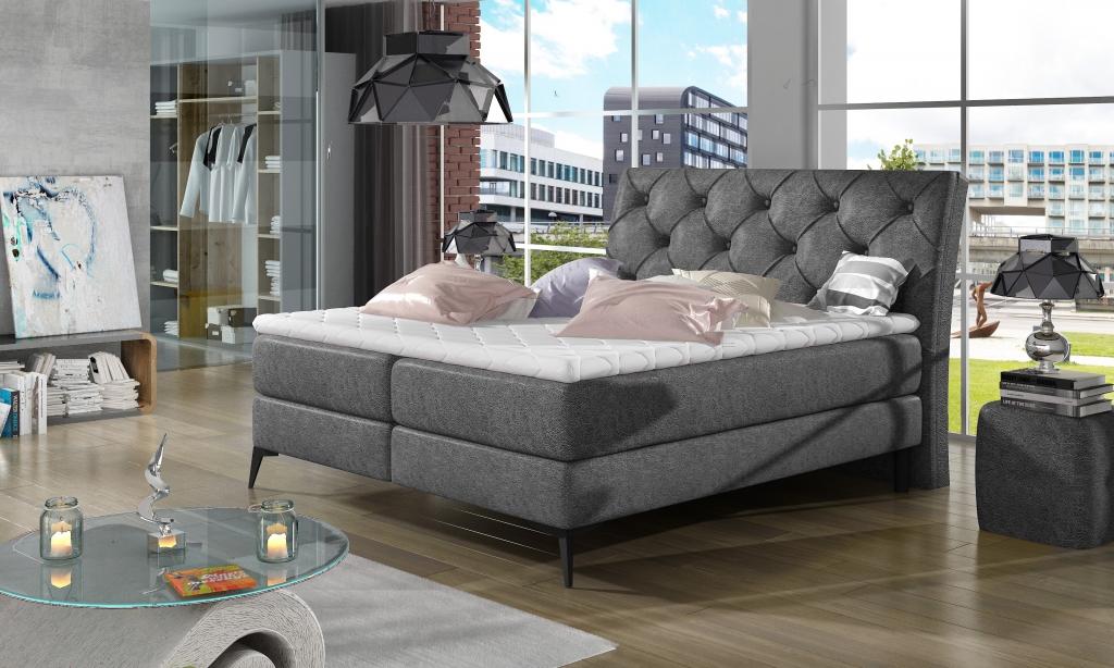 Chesterfield Bett Polsterbett Doppelbett Betten Big XXL Designer Luxus