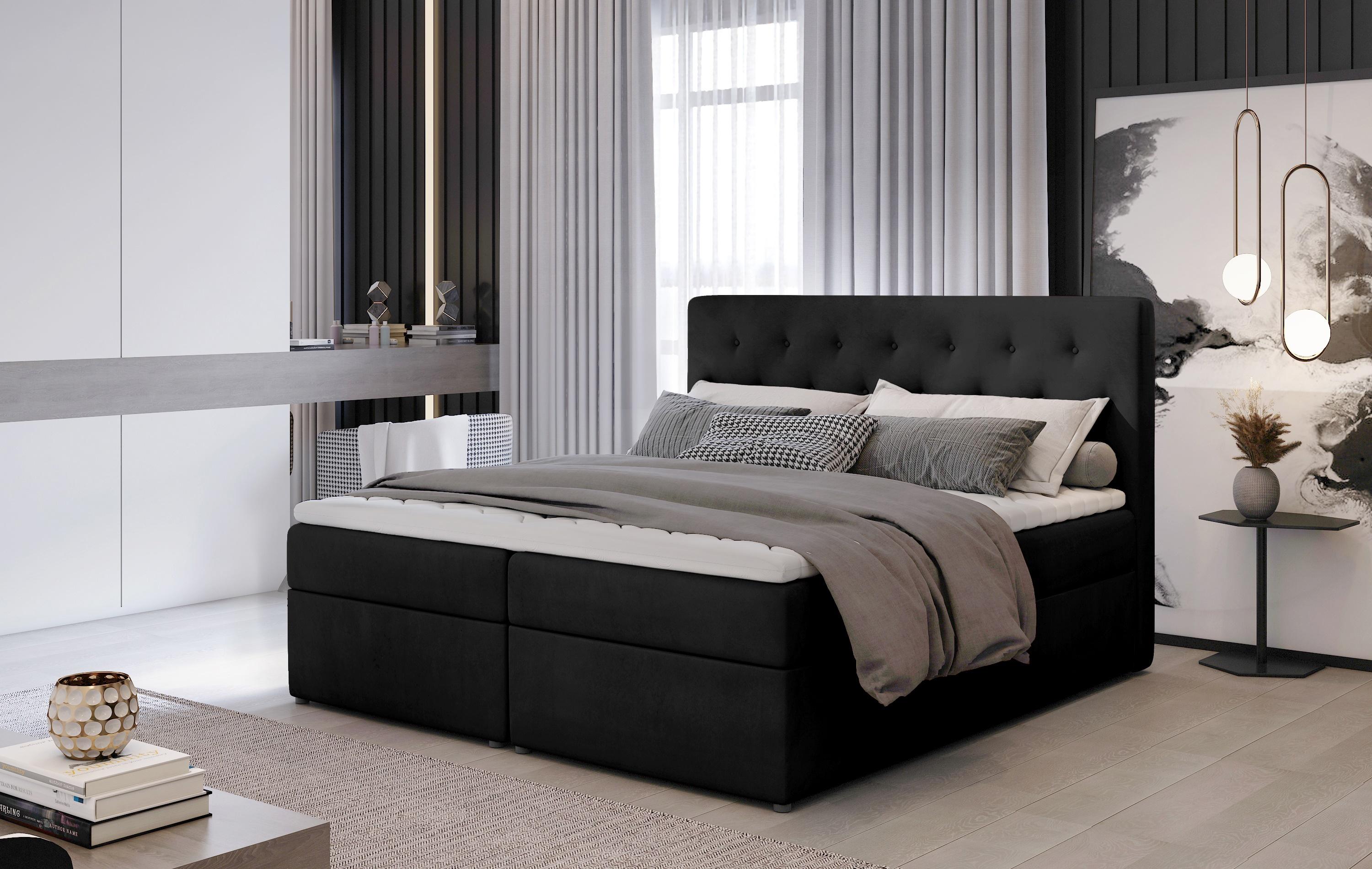 Bett Polster Design Luxus Hotel Betten Ehe 180x200cm Schlaf Zimmer Stoff