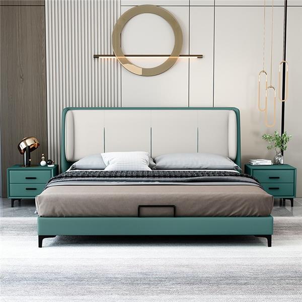 Betten Textil Hotel Luxus Polster Sitz Stoff Italien Designer Bett Schlafzimmer