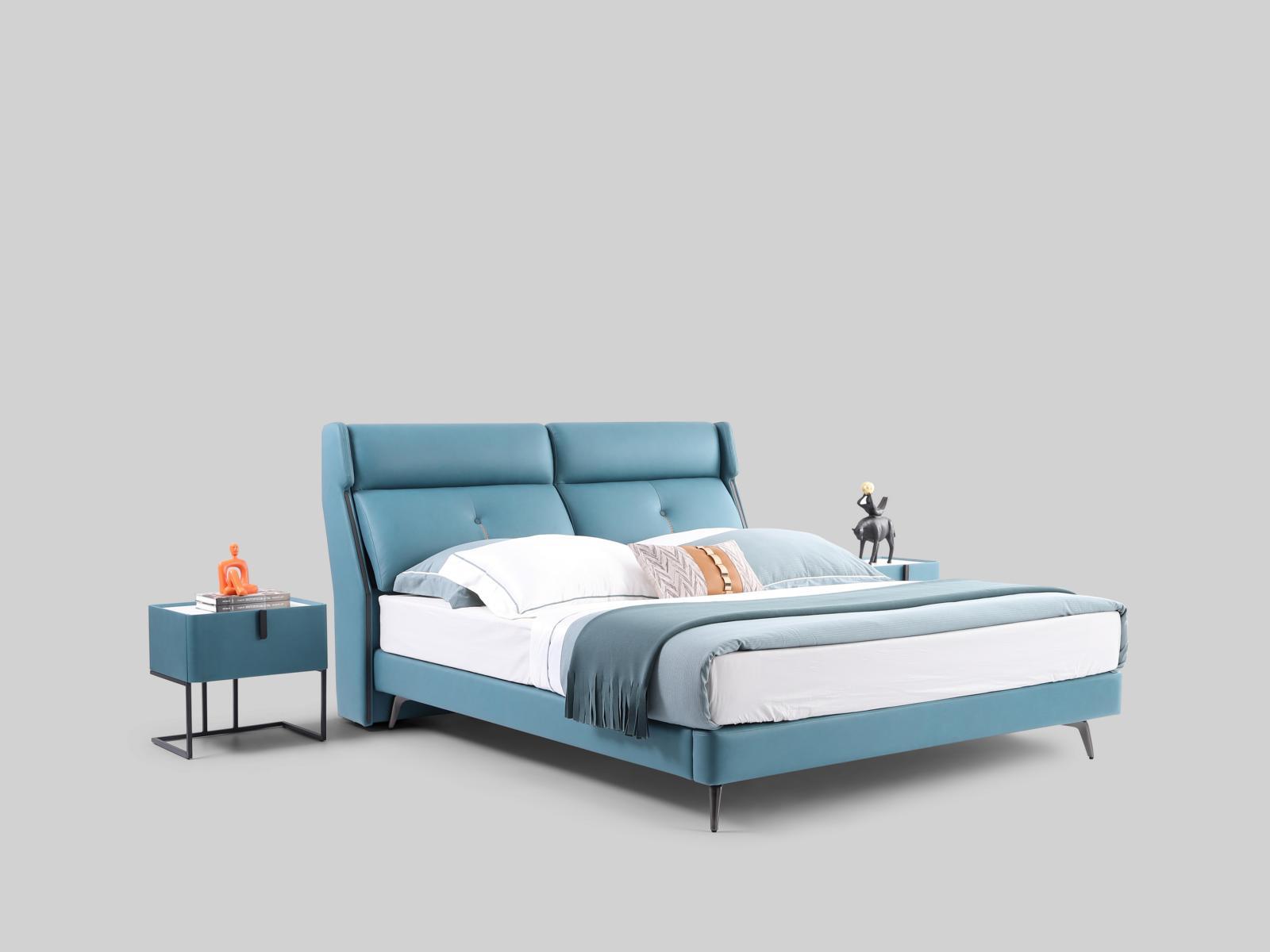 Betten Doppel Hotel Schlaf Zimmer Holz Neu 180x200cm Bett Polster Design