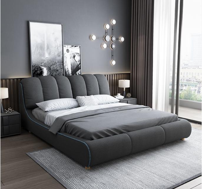 Design Holz Modern Bett 180x200 Schlafzimmer Ehe Luxus Hotel Bettenxus