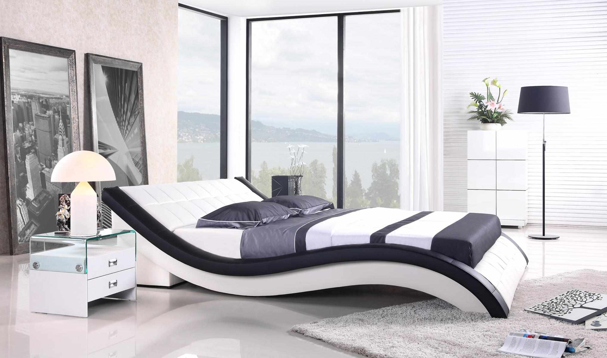 Doppel Hotel Betten Ehe Schlafzimmer Textil Bett Polster Design Luxus