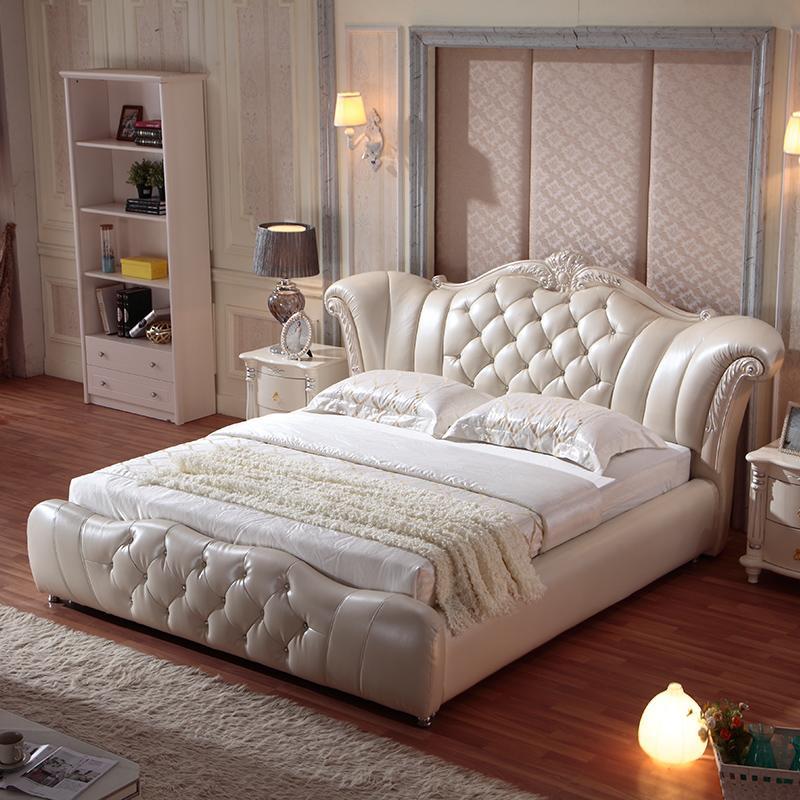 Design Chesterfield Bett Textil Samt Polster Leder Hotel Betten Schlafzimmer