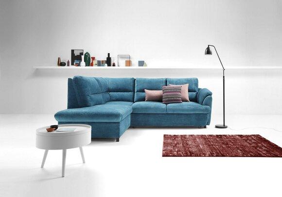 Ecksofa Neu Moderne Design Sofas Couchs Bett Stoff Couch L-Form