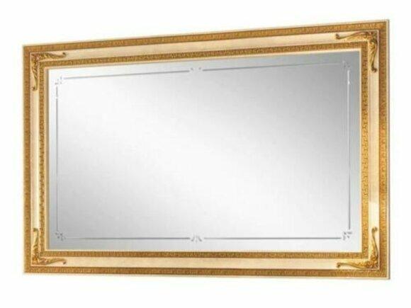 Klassischer Wandspiegel Holzrahmen Spiegel Möbel Gold 170x110 Holz Rahmen Wand