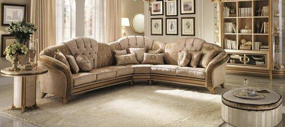 Ecksofa L-Form Sofa Wohnlandschaft Garnitur Polster Stoff Couch Design Möbel