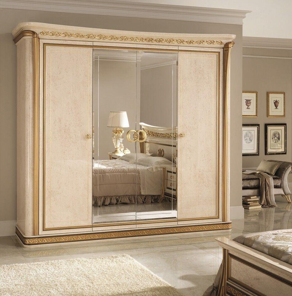 Luxus Kleider Schrank Designer Hochglanz Kleiderschränke Möbel Wohnen Holz Neu