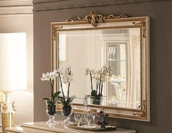 Wandspiegel Holz Rahmen Goldener Spiegel Wandspiegel Hängespiegel Wohnzimmer Neu