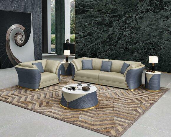 Sofagarnitur 3+1 Sitzer Sofas Couch Polstergarnitur Möbel Couchen Leder Büro Neu