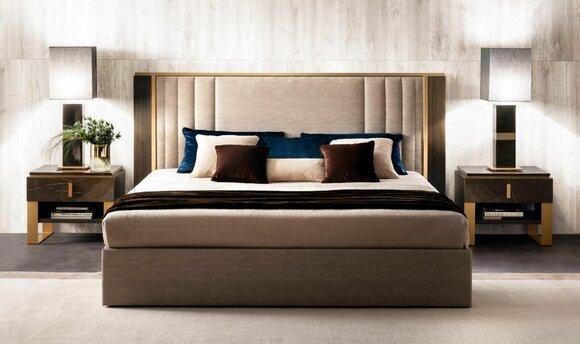 Bett 2x Nachttisch Design Schlafzimmer 3tlg. Klassischer Luxus Betten Set Möbel