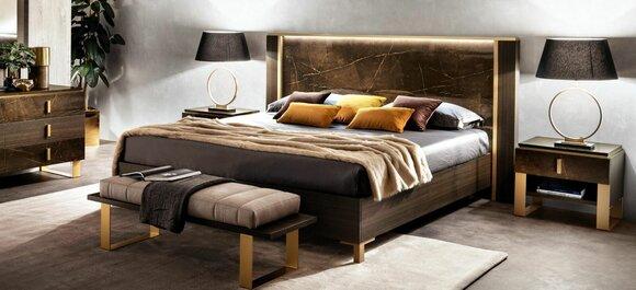 Bett Polster Klassische Doppelbett 180x200cm Holz Hotel Betten Schlafzimmer Neu