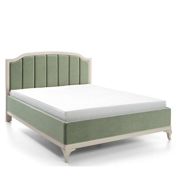 Design Bett Luxus Doppel Hotel Betten Schlaf Zimmer Leder Modern Stoff 160*200cm