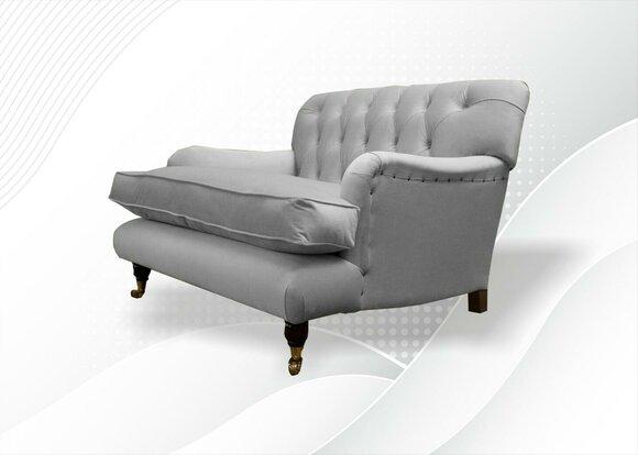 Chesterfield Sessel Fernseh Design Polster Sofa Couch Chesterfield Textil Neu