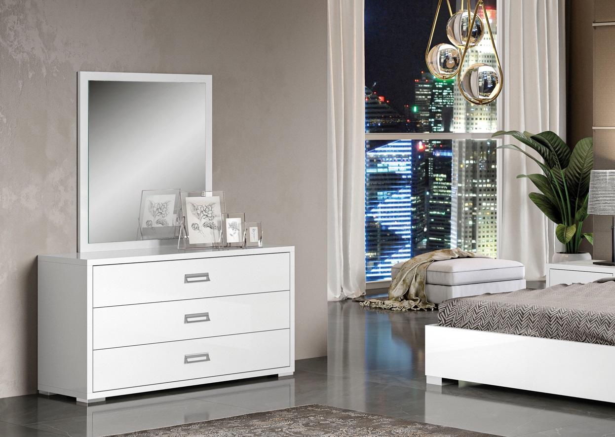 Set Kommode Spiegel Designer Luxus Konsole Kommoden Möbel Holz Schrank Weiß