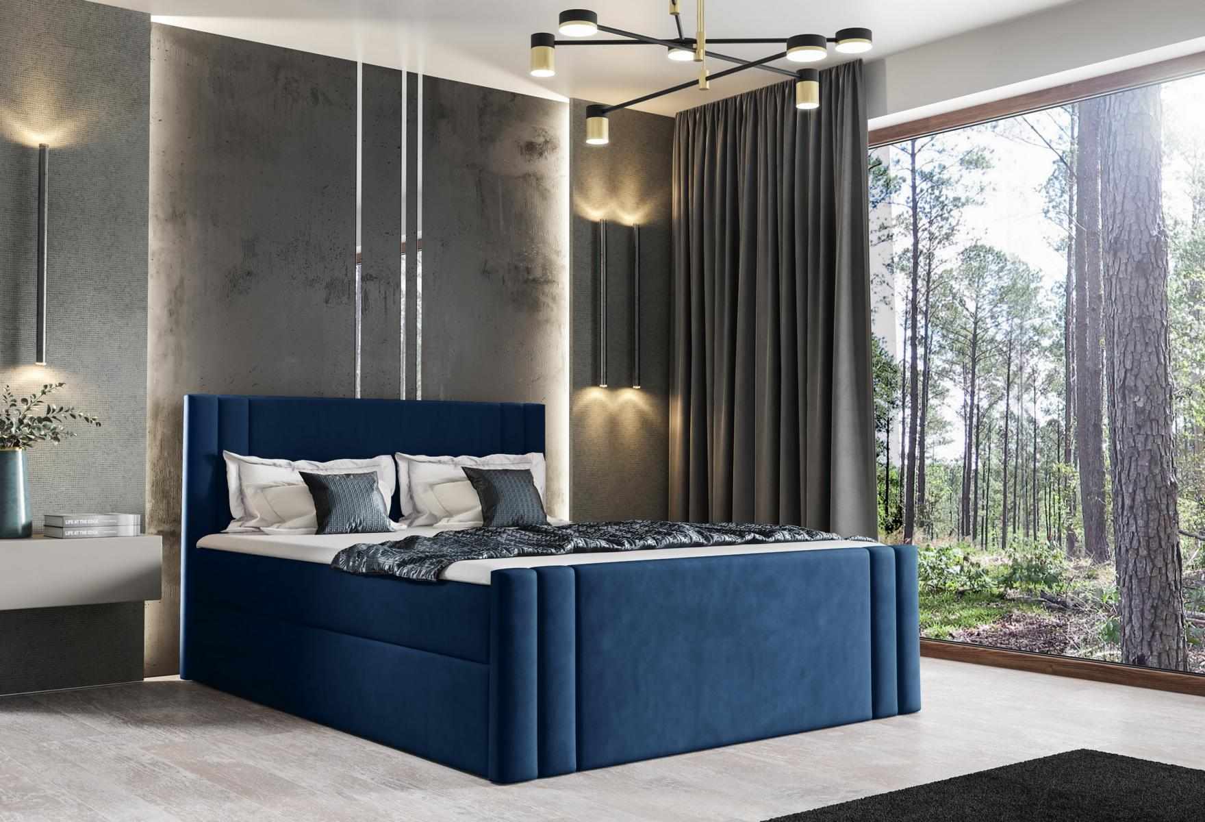 Bett Schlafzimmer Betten Polster Design Doppel Hotel Luxus 180x200 Boxspring Neu