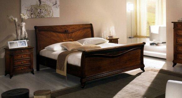 Klassisches Bett Luxus Möbel Betten Schlafzimmer Einrichtung Nachttisch 2x 3tlg.
