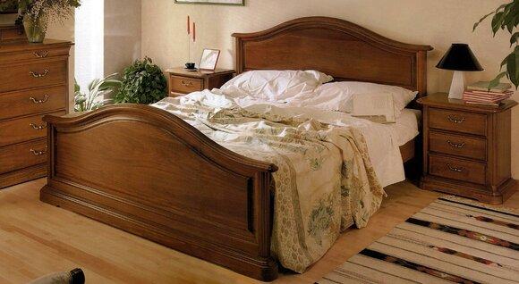 Bett Möbel für Schlafzimmer Doppelbett Holzbett Designbett Vaccari cav giovanni
