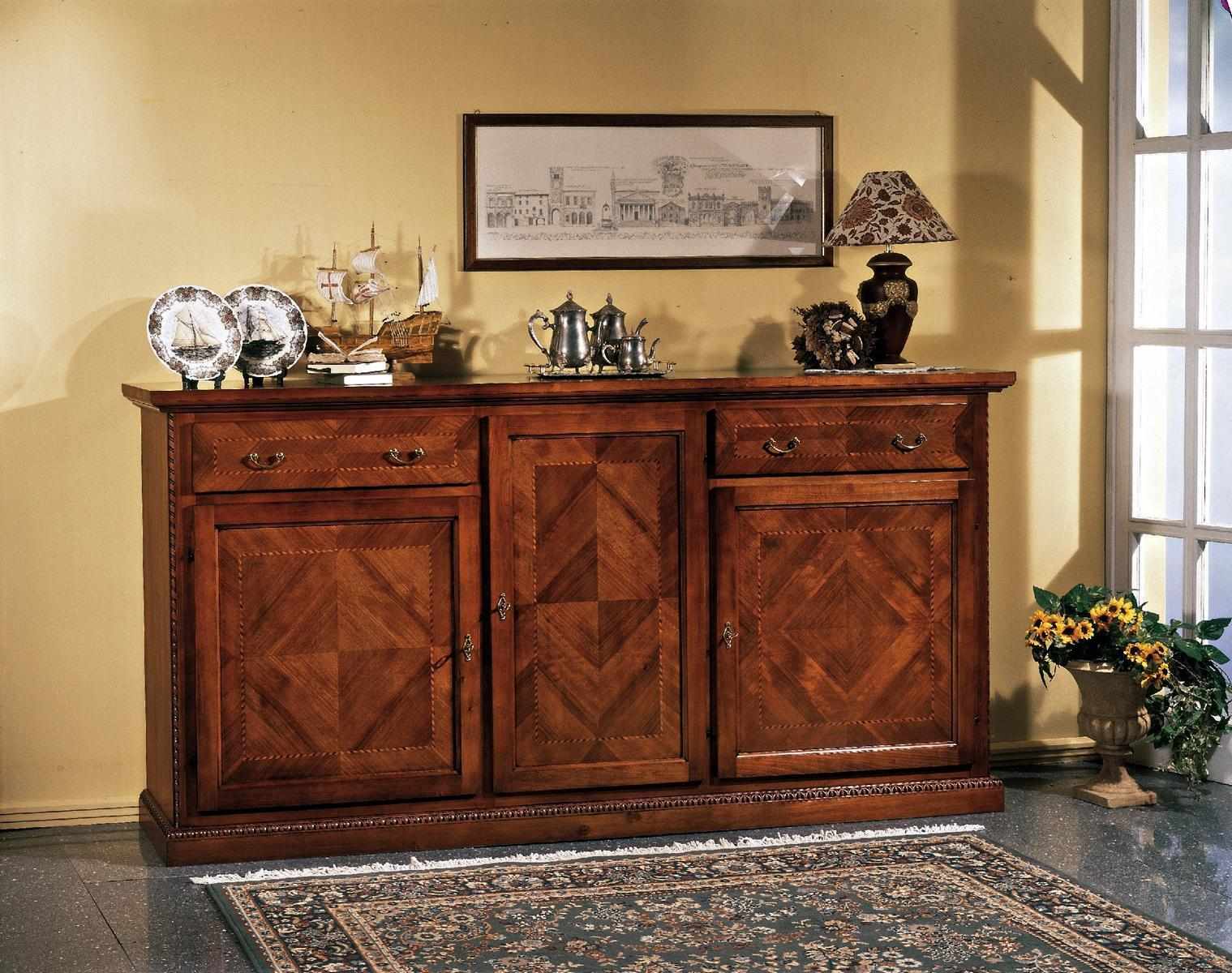 Kommode Schubladen Holz Sideboard Schrank Schränke Massiv Kommoden Wohnzimmer