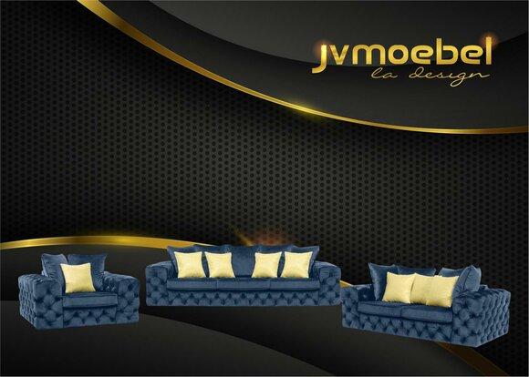 Luxus 4 Sitzer Couch Polster Sofa Leder Stoff Textil Couchen Garnitur