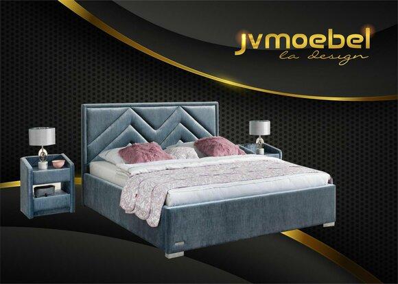Bett Textil Schlafzimmer Design Möbel Modern Luxus Betten Bettgestell Stoff Neu