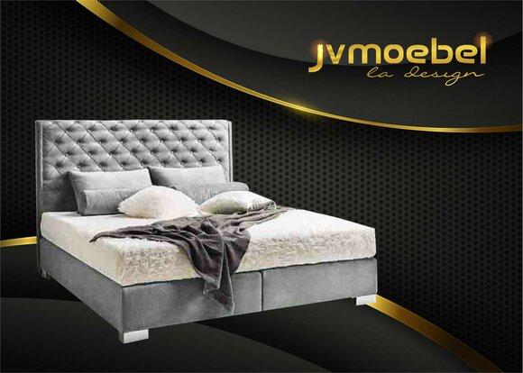 Chesterfield Boxspring Bett Textil Schlafzimmer Möbel Moderne Betten Stoff Neu