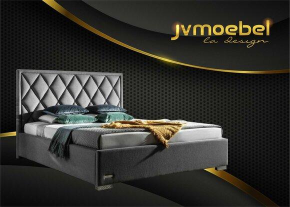 Designer Bett Textil Schlafzimmer Design Möbel Luxus Betten Polster Gestell Neu