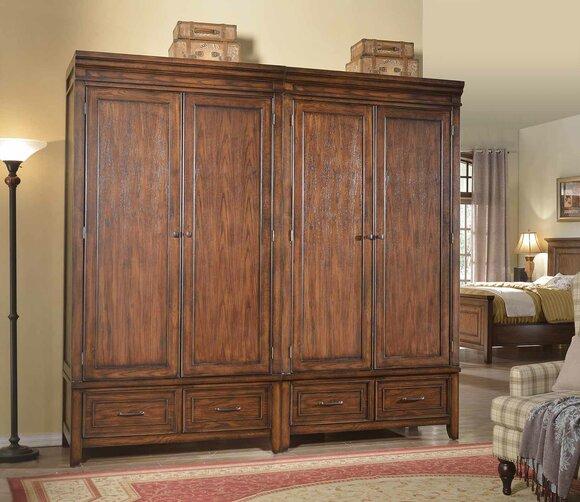 Klassische 2x Kleiderschrank Design Schlafzimmer Möbel Schrank Schränke Holz Neu