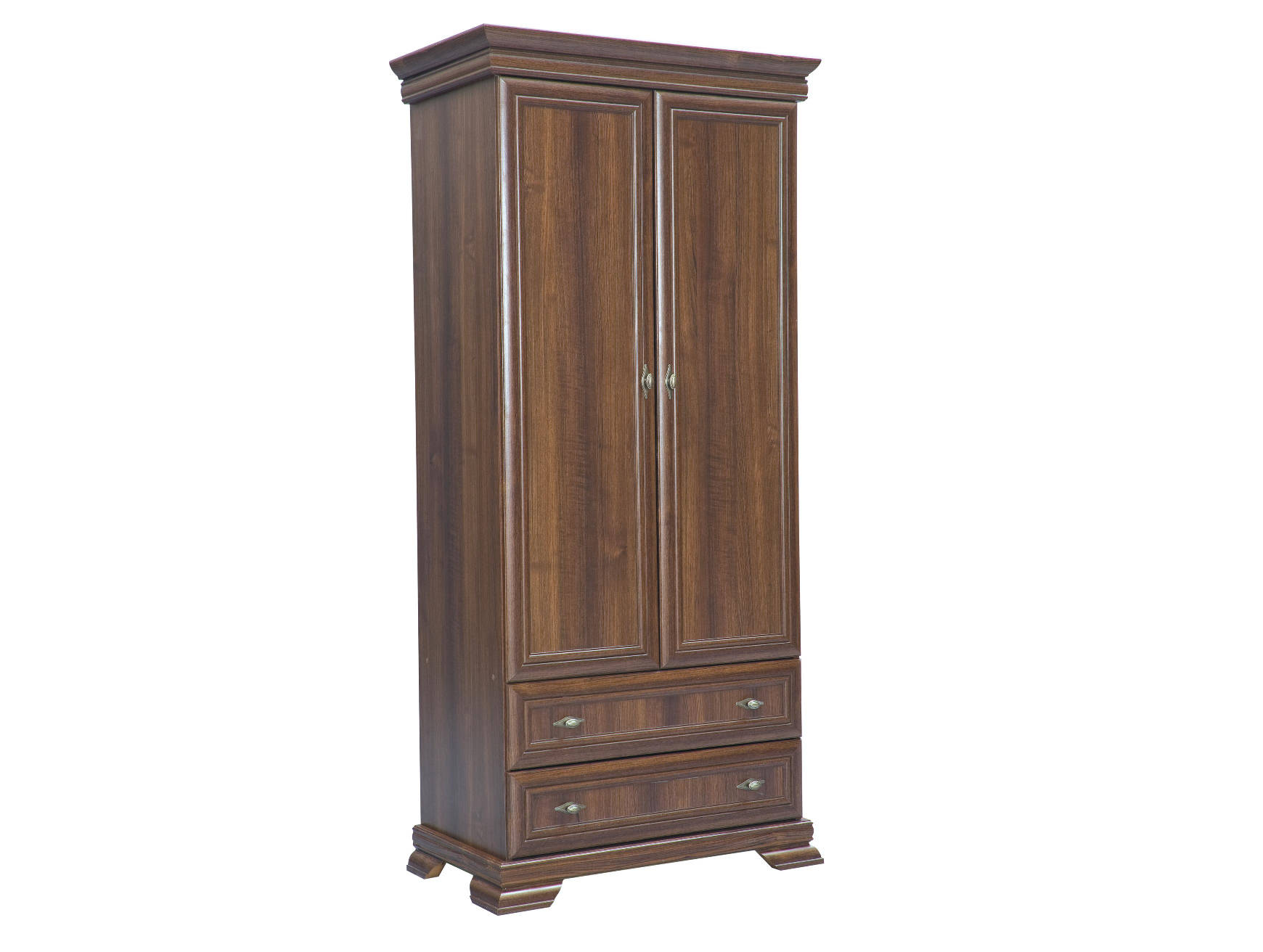 Schlafzimmer Kleiderschrank 2 türiger Holz Wandschrank Schrank Kleiderschränke