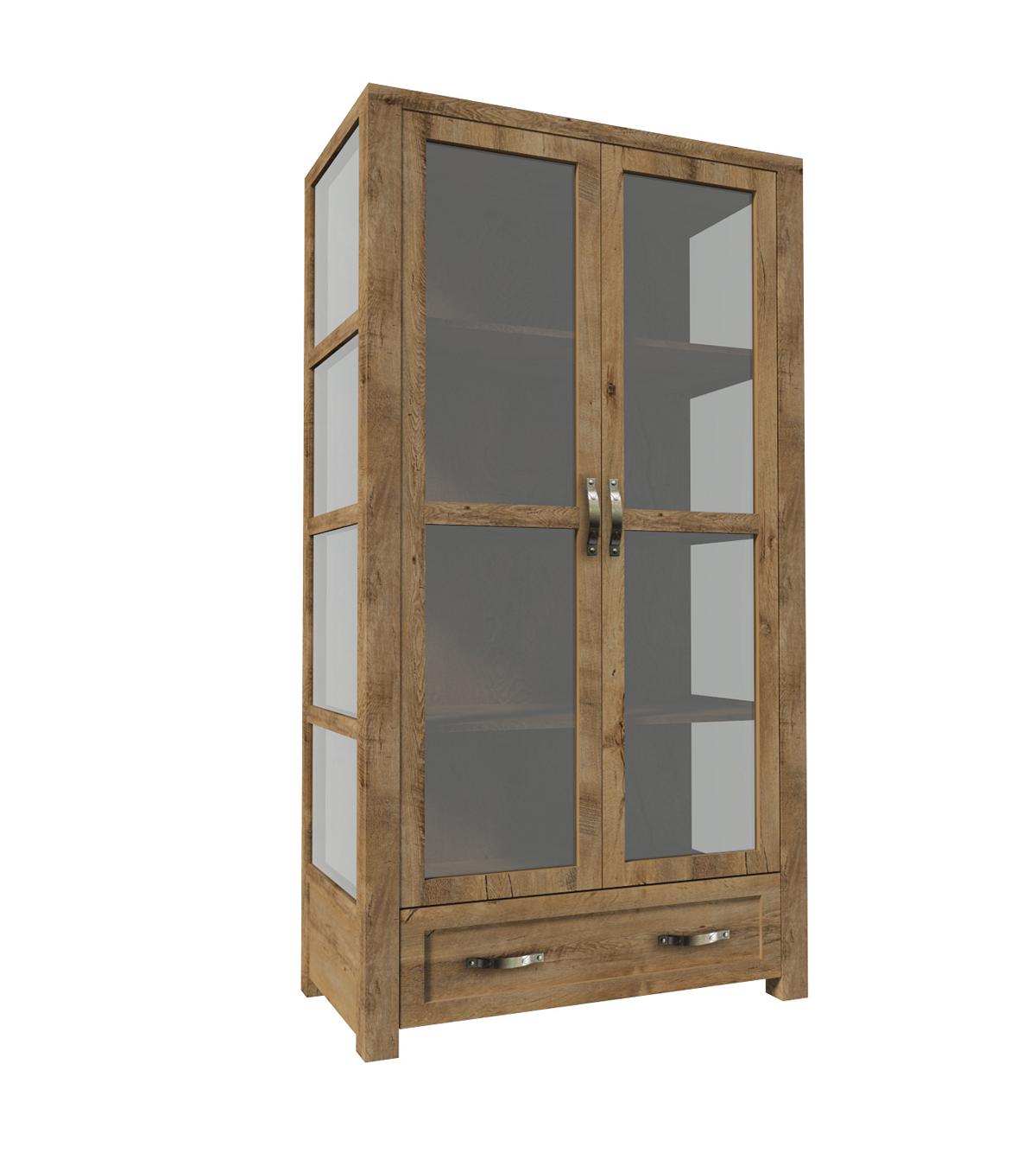 Landhaus Vitrine Kommoden Vitrinen Vitrinenschrank Schrank Glasschrank Bücher