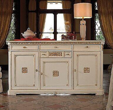 Kommode Anrichte Sideboard Weiß Sideboards Schrank Kommoden Möbel Massiv Holz