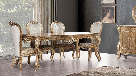 Tisch Esszimmertisch Esstisch Esszimmer Holz Tische Barock Ess Luxus Möbel Neu
