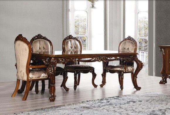 Tisch Esszimmertisch Esstisch Esszimmer Holz Tische Barock Ess Luxus Möbel Neu