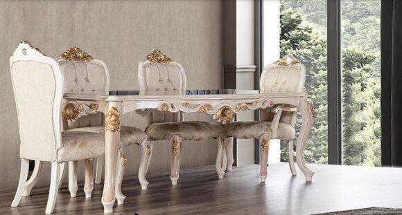 Tisch Esszimmertisch Esstisch Esszimmer Holz Tische Barock Ess Luxus Möbel Neu