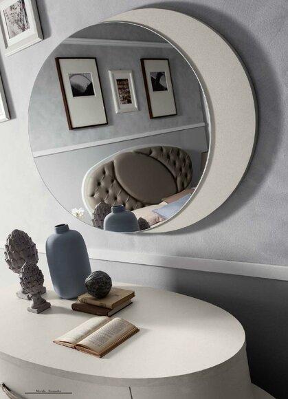 Hängespiegel Oval Spiegel Wellig Modern Schlafzimmer Design Luxus Italy Stil Neu