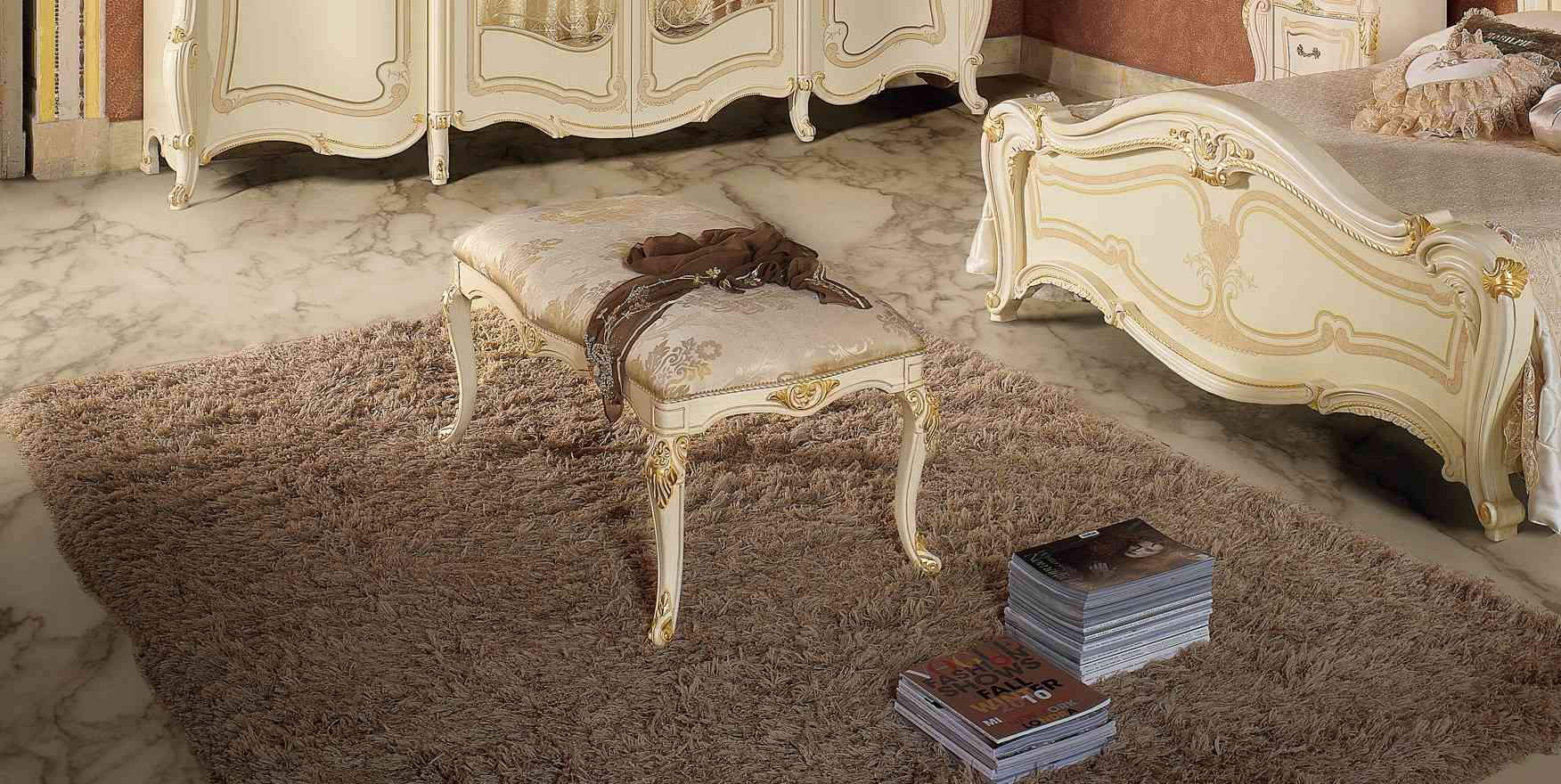 Bank Fußhocker Ottomane Sitzhocker Sitzpouf Wohnzimmer Designer Hocker Polster
